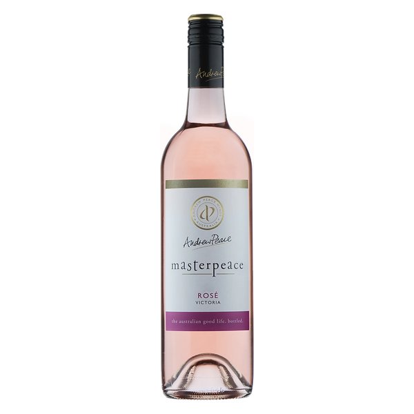 Andrew Peace Masterpeace Rosé with vibrant red berries and a crisp finish.