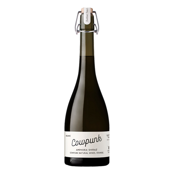 Cowpunk Amphora Shiraz with bold dark berries and silky tannins.