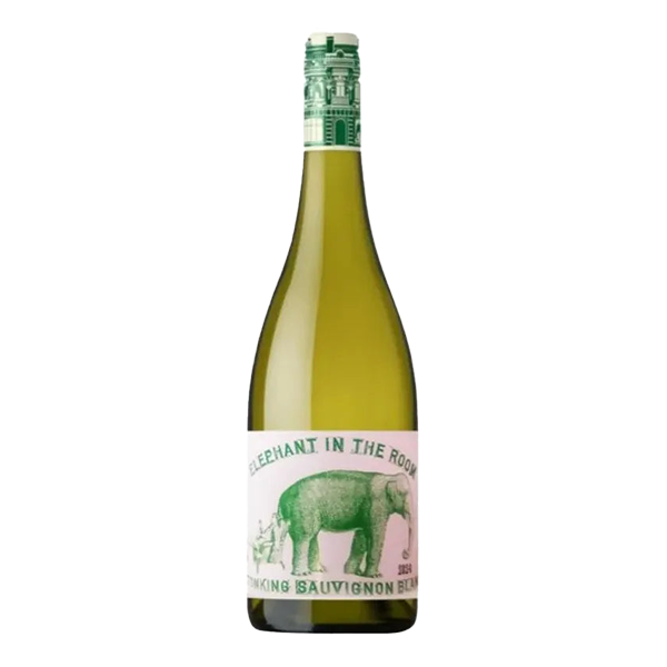 Elephant in the Room Sauvignon Blanc, a zesty Limestone Coast white with lime, apple, and crisp acidity.