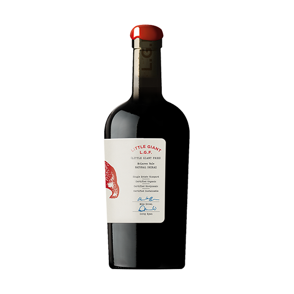 Little Giant Free Shiraz with rich black fruit, spice, and dried herbs from McLaren Vale.