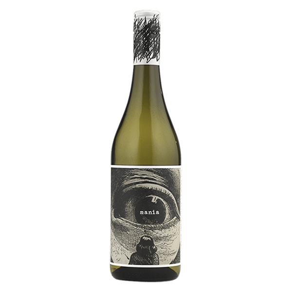 Mania Chardonnay with stone fruit, citrus, subtle oak, and a fine mineral finish from Tasmania.