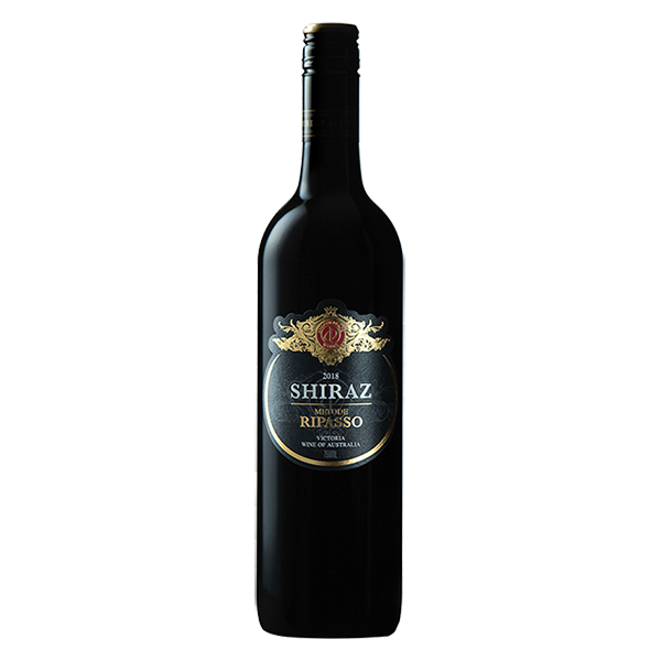 Metode Ripasso Shiraz with dark cherry, chocolate, and espresso aromas in a rich, full-bodied Amarone-inspired style.