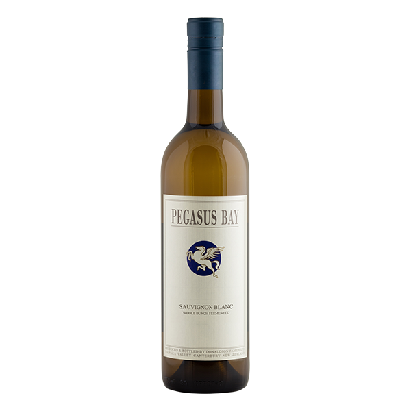 Pegasus Bay Sauvignon Blanc, a 95-point North Canterbury white wine with exotic fruit, mineral depth, and vibrant acidity.