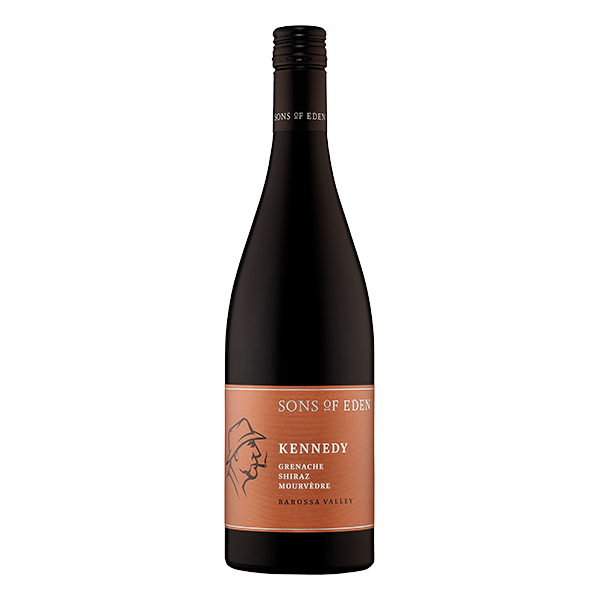 Sons of Eden Kennedy Barossa Valley GSM, a deep crimson red blend with raspberries, ripe plum, and velvety tannins.