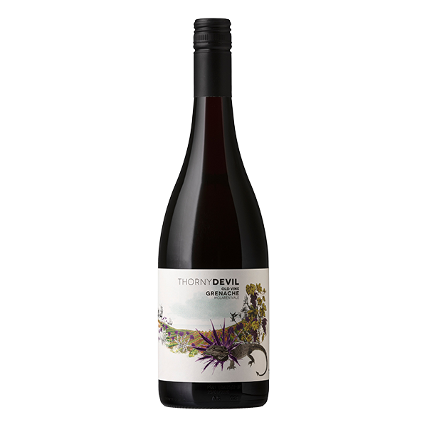 Thistledown Thorny Devil Grenache, a perfumed McLaren Vale red wine with vibrant red fruit, spice, and silky tannins.