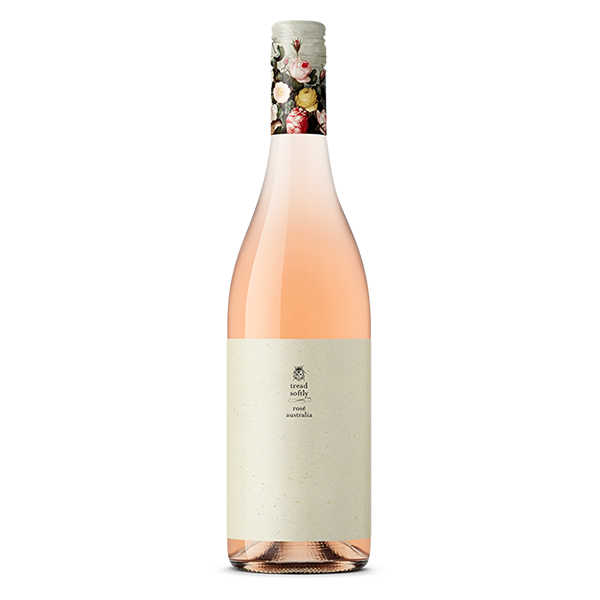 Tread Softly Rosé with strawberries, citrus, and a creamy finish.