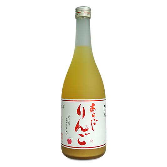 Umenoyado Aragoshi Ringo Shu, a smooth Japanese Fuji apple liqueur with rich, sweet flavours.