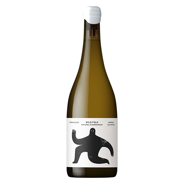 Wild Folk Natural Chardonnay with citrus, green apple, and creamy texture from Yarra Valley.