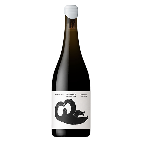 Wild Folk Natural GSM with bright cherry, spice, and smooth tannins from McLaren Vale.