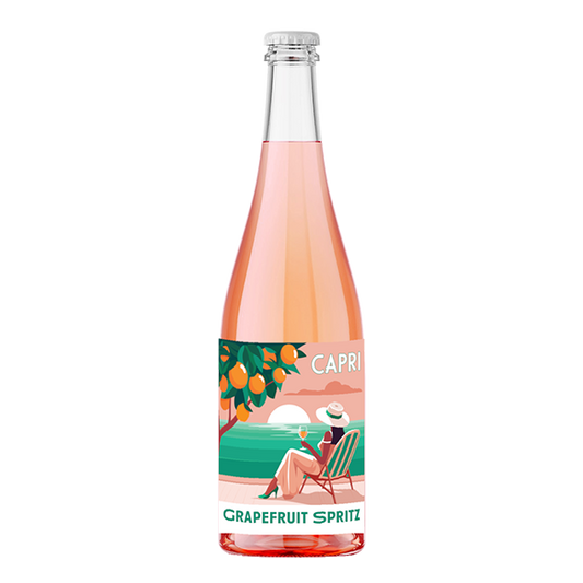 CAPRI Grapefruit Spritz with zesty citrus, ruby grapefruit, and a crisp, summery finish.