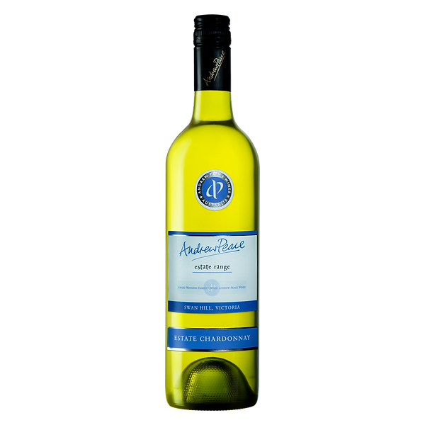 Andrew Peace Estate Chardonnay with bright stone fruit and a smooth, creamy finish.