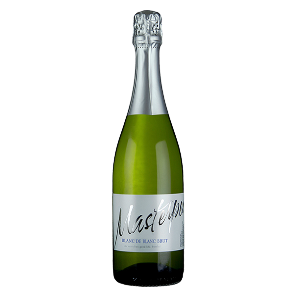 Andrew Peace Masterpeace Blanc de Blanc Brut, a fine Victorian sparkling wine with creamy mousse and crisp finish.
