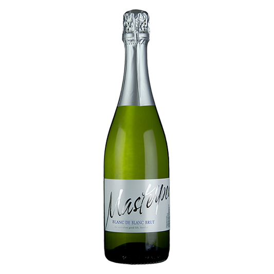 Andrew Peace Masterpeace Blanc de Blanc Brut, a fine Victorian sparkling wine with creamy mousse and crisp finish.