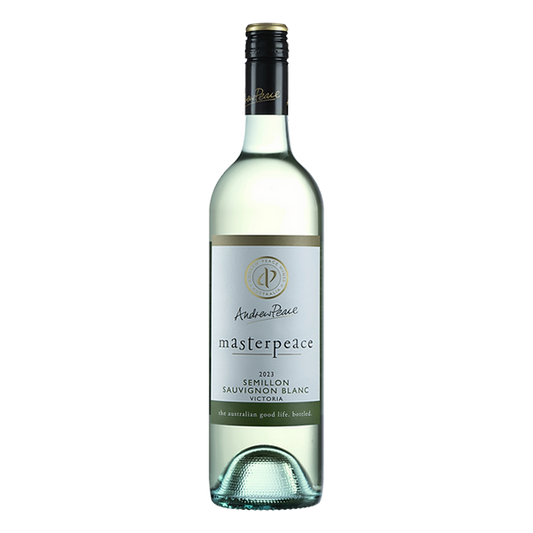 Andrew Peace Masterpeace Semillon Sauvignon Blanc with bright citrus and aromatic lift.