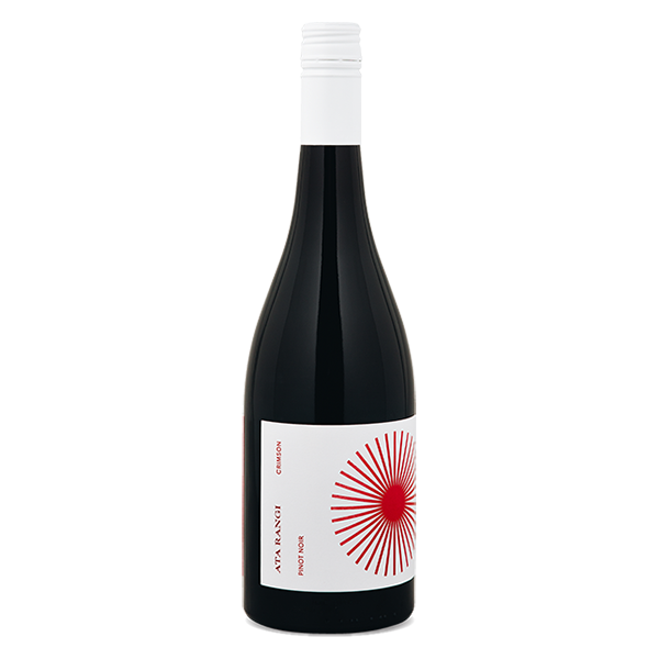 Ata Rangi Crimson Pinot Noir with rose, raspberry, and silky tannins. A refined Martinborough red wine with a lingering, elegant finish.