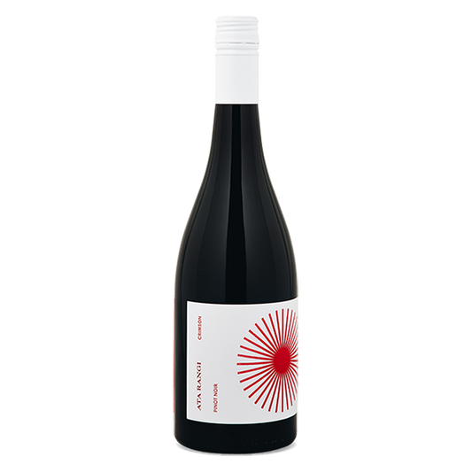 Ata Rangi Crimson Pinot Noir with rose, raspberry, and silky tannins. A refined Martinborough red wine with a lingering, elegant finish.
