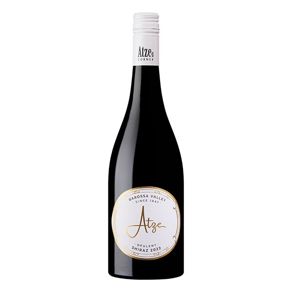 Atze’s Corner Opulent Shiraz with rich black cherry, plum, and spice from Barossa Valley.