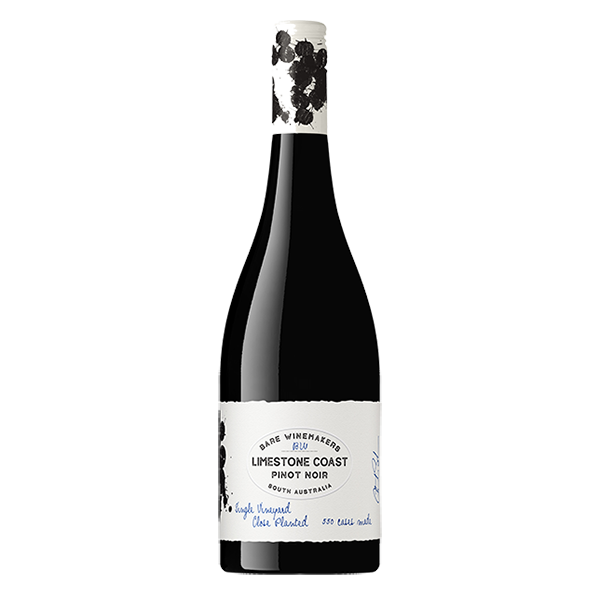 Bare Winemakers McLaren Vale Shiraz with vibrant raspberry, cherry, and blackcurrant aromas.