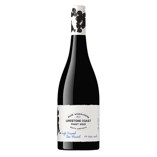 Bare Winemakers McLaren Vale Shiraz with vibrant raspberry, cherry, and blackcurrant aromas.