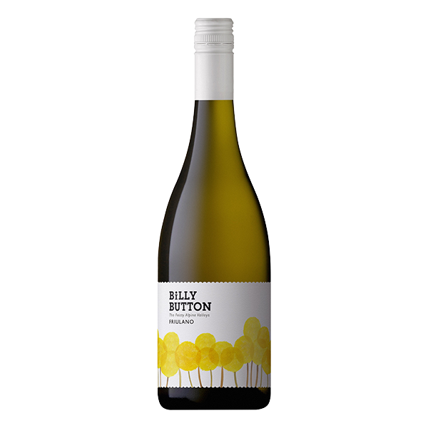 Billy Button Friulano, a 93-point Alpine Valleys white wine with vibrant acidity, savoury complexity, and subtle richness.