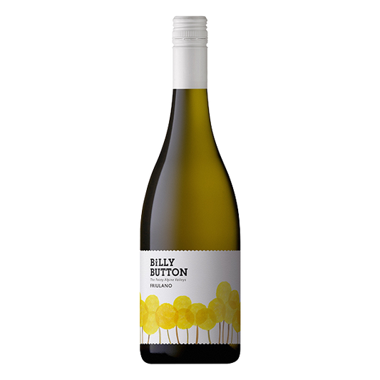 Billy Button Friulano, a 93-point Alpine Valleys white wine with vibrant acidity, savoury complexity, and subtle richness.