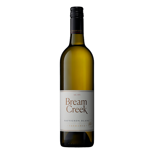 Bream Creek Sauvignon Blanc, a 91-point Tasmanian white wine with passionfruit, rockmelon, and a fresh, chalky finish.
