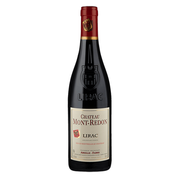 Château Mont-Redon Lirac with rich dark fruit, spice, and elegant structure.