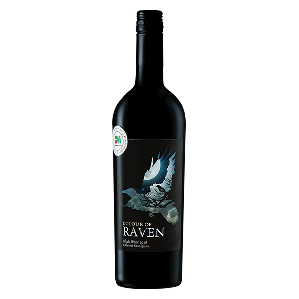 Colour of Raven Cabernet Sauvignon with blackcurrant, eucalypt, and herbal notes from Limestone Coast.