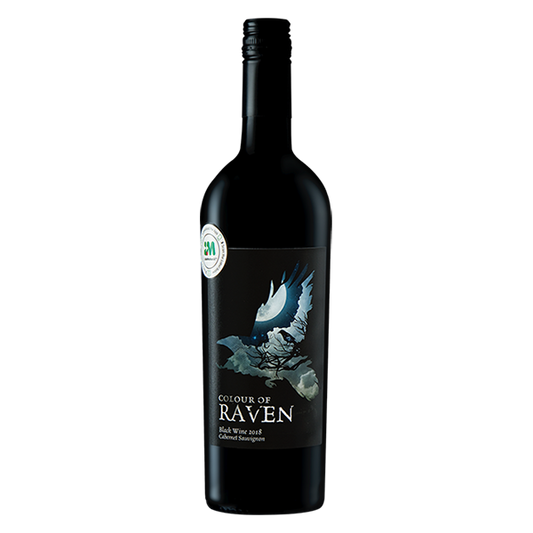 Colour of Raven Cabernet Sauvignon with blackcurrant, eucalypt, and herbal notes from Limestone Coast.