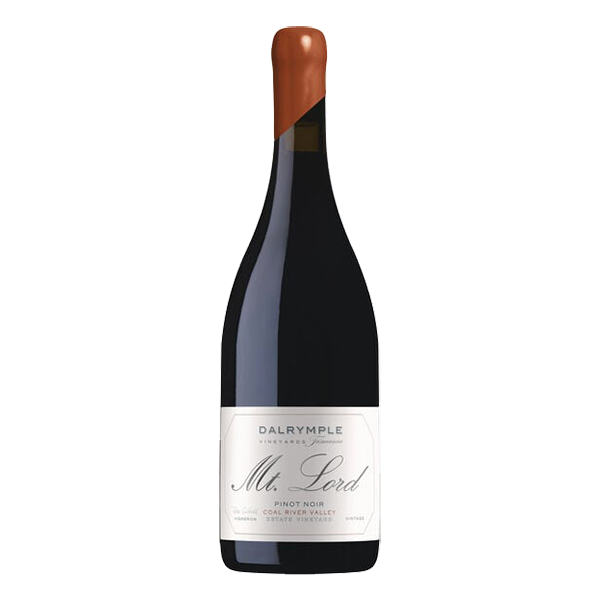 Dalrymple Mt Lord Pinot Noir with blue florals, plum, cured meats, and savoury truffle, finishing long with earthy complexity and fine tannins.