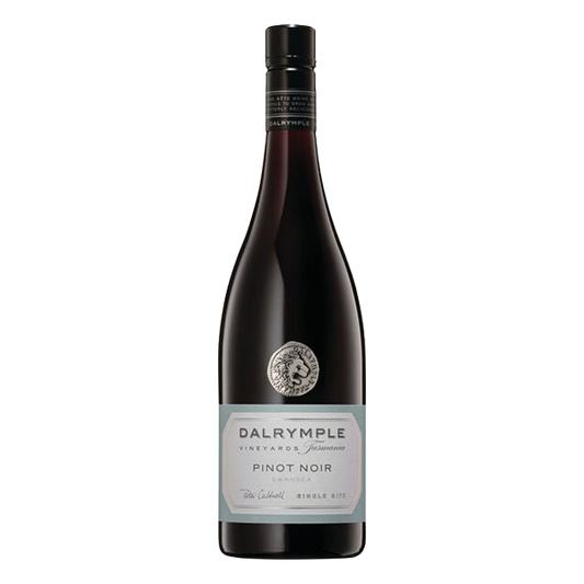 Dalrymple Swansea Pinot Noir with bright red cherry, plum, and earthy savoury layers on a long, elegant finish.