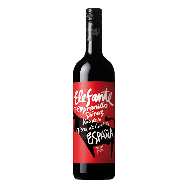 Elefante Tempranillo Shiraz highlighting bold cherry, spice, and smooth tannins in a vibrant Spanish red.