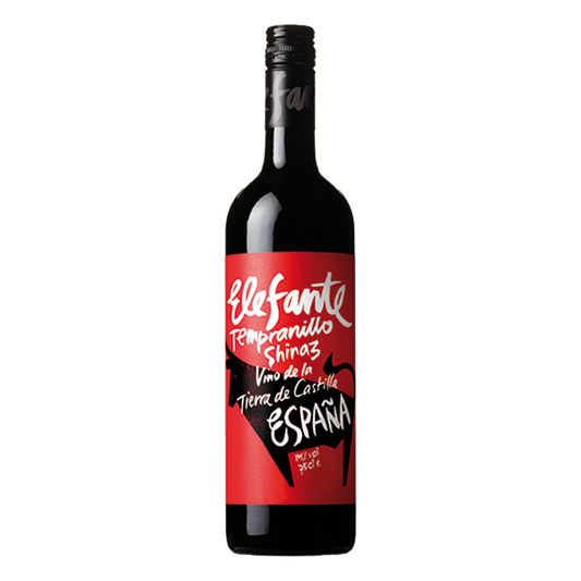 Elefante Tempranillo Shiraz highlighting bold cherry, spice, and smooth tannins in a vibrant Spanish red.
