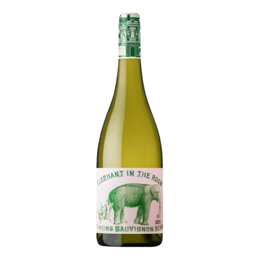 Elephant in the Room Sauvignon Blanc, a zesty Limestone Coast white with lime, apple, and crisp acidity.
