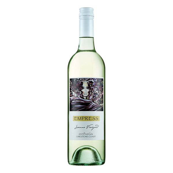 Empress Pinot Gris with guava, white nectarine, watermelon, grapefruit, and a refreshing, citrus-driven finish.
