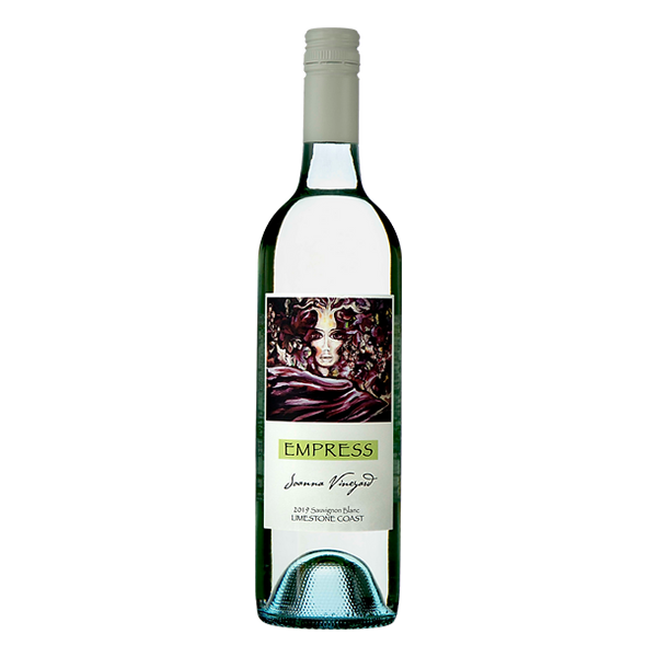 Empress Sauvignon Blanc with zesty citrus, gooseberry, tropical notes, and a crisp, refreshing finish.