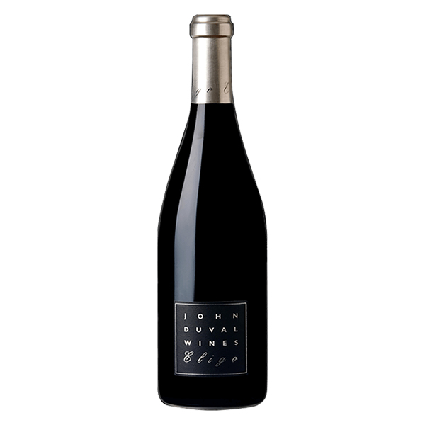 John Duval Eligo Shiraz, a powerful Barossa red with plum, blackberry, and dark chocolate over fine tannins.