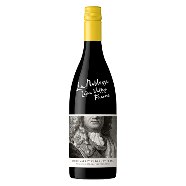La Noblesse Gamay, a vibrant French red wine with ripe berry fruit and soft tannins.