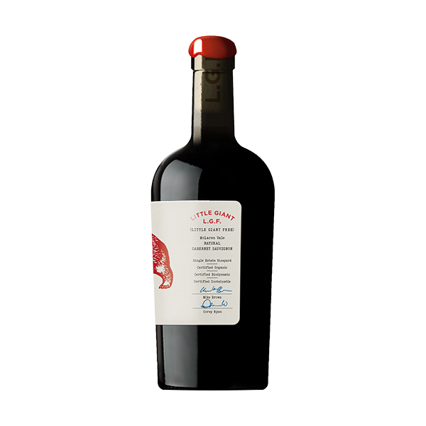 Little Giant Free Cabernet Sauvignon with blackcurrant, dark berries, and savoury herb notes from McLaren Vale.