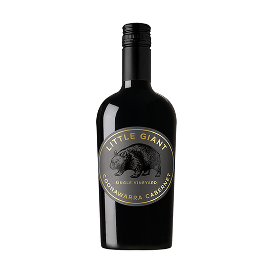 Little Giant Premium Coonawarra Cabernet with blackcurrant, cassis, and soft tannins.