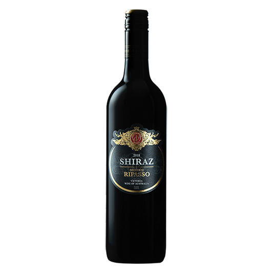 Metode Ripasso Shiraz with dark cherry, chocolate, and espresso aromas in a rich, full-bodied Amarone-inspired style.