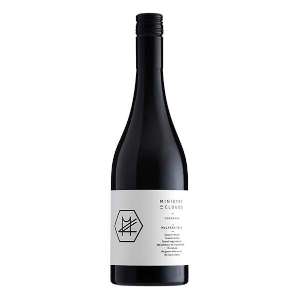 Ministry of Clouds Grenache with cranberry, wild cherry, violets, and savoury herbs over fine tannins and bright acidity.