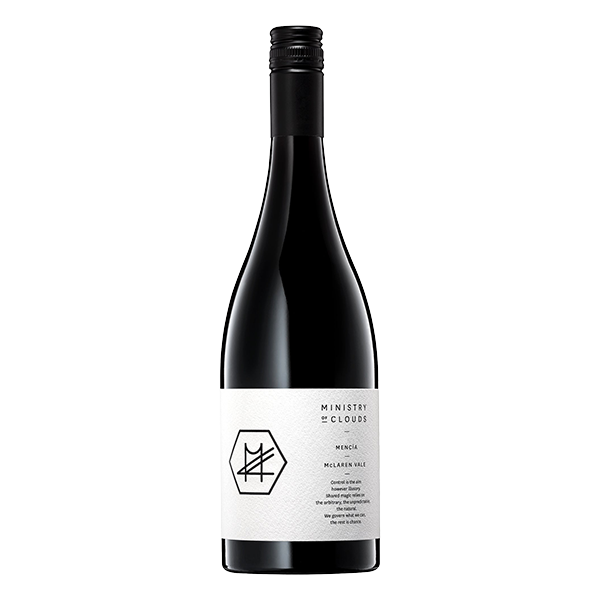 Ministry of Clouds Mencia with lifted floral aromatics, sour cherry, pomegranate, and a savoury, lithe palate.