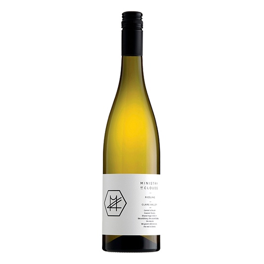 Ministry of Clouds Riesling with bright citrus, green apple, and zesty acidity, balanced by fine minerality and precision.