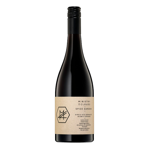 Ministry of Clouds Spice Garden Grenache with bright red berries, exotic spice, and fine tannins.
