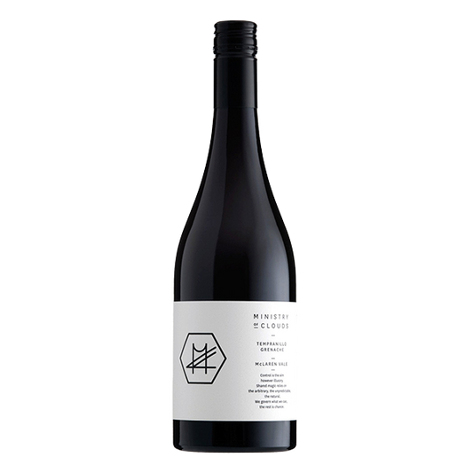 Ministry of Clouds Tempranillo Grenache with vibrant red berries, blood orange, and fine ferrous tannins.