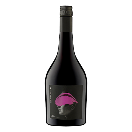 Mr. Brightside Shiraz, a rich and juicy McLaren Vale red wine with black fruits, blackcurrant, and light spice.