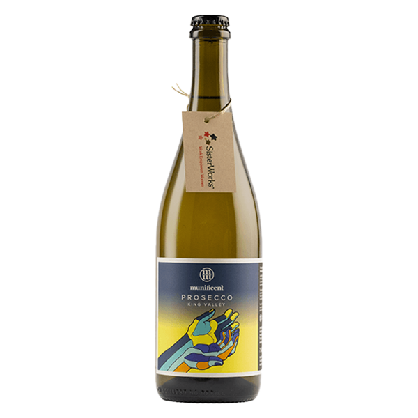 Munificent Prosecco with vibrant lemon aromas and a crisp, refreshing finish.