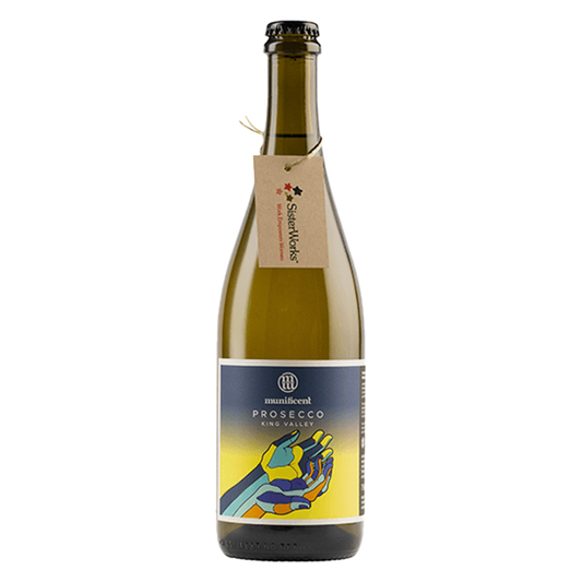 Munificent Prosecco with vibrant lemon aromas and a crisp, refreshing finish.