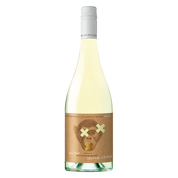 No Evil Organic Sauvignon Blanc with passionfruit, lemon, and zesty acidity.
